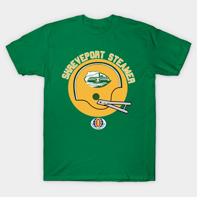 Shreveport Steamer (World Football League) 1974-1975 T-Shirt by HelmetAddict